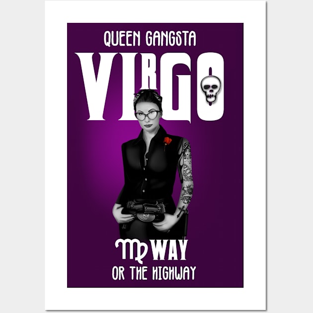 Virgo Queen Gangsta Wall Art by hardtbonez